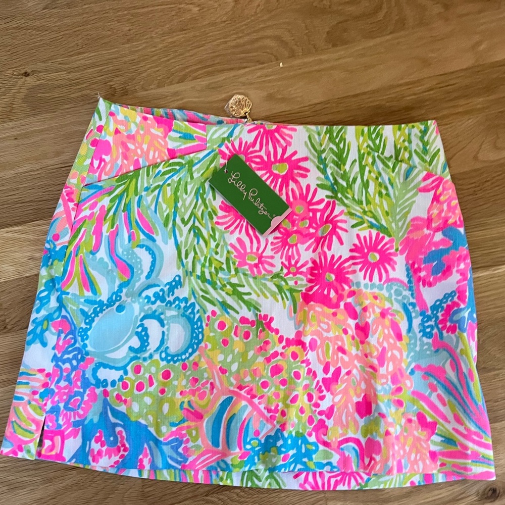 Lilly Pulitzer Women's Marigold Skort Size 2 coral Fusion NWT